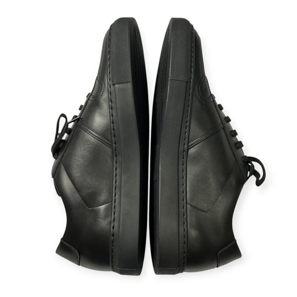 NEW Common Projects Bball Low Top Leather Sneakers MENS 42 Black Trainers 2155 - Picture 7 of 15